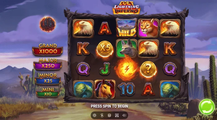 Colt Lightning Inferno spillskjerm